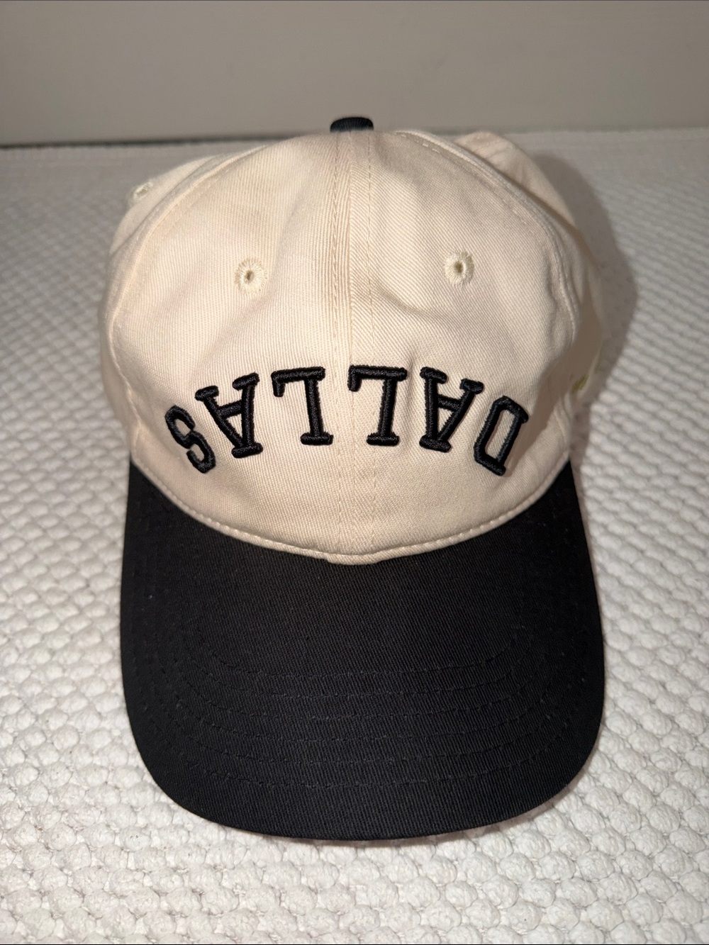 True Brvnd Dallas Dad Hat - Black Offwhite